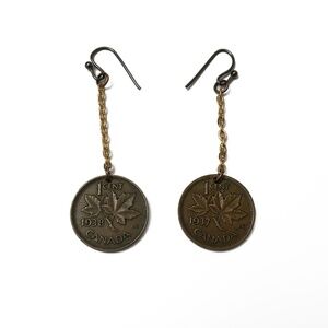 Lucky Penny Earrings—King George VI